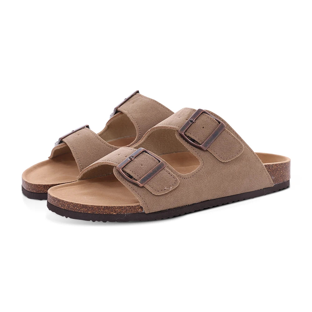 Comwarm Suede Mules - Cork Insole Clogs with Arch Support (Unisex)