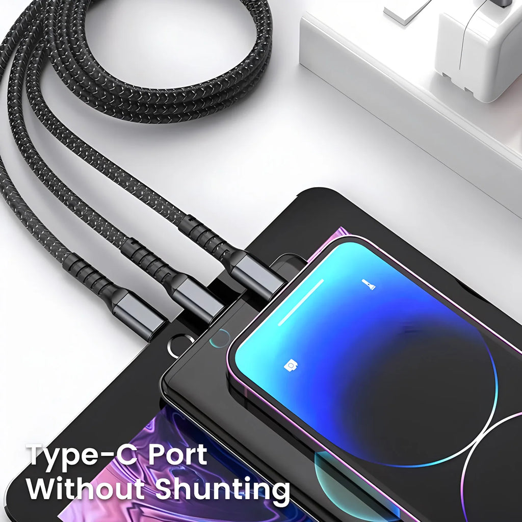 3-in-1 Luminous Fast Charging Cable - Universal