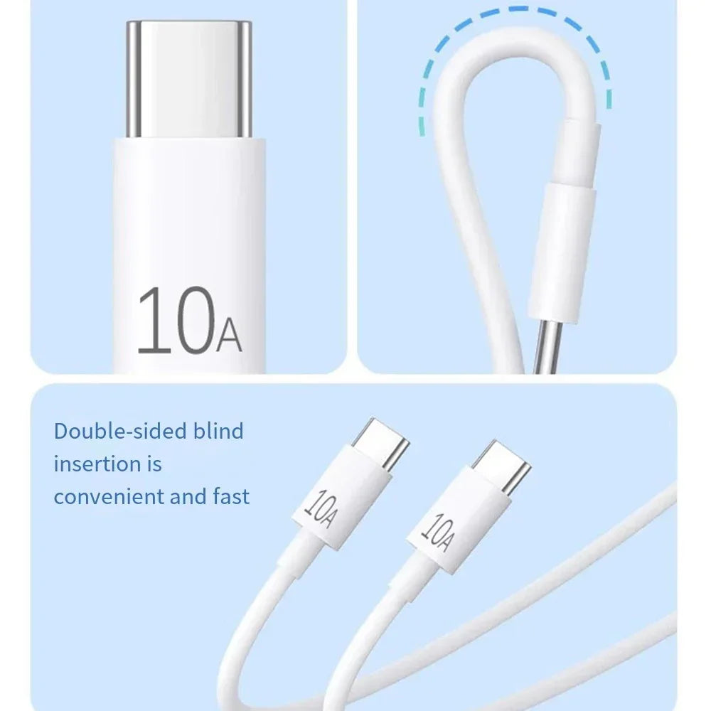 USB-C to USB-C Fast Charging Cable – 120W, 0.25m to 3m