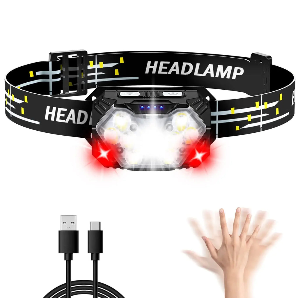 Rechargeable LED Headlamp - 1500LM Camping & Fishing Light