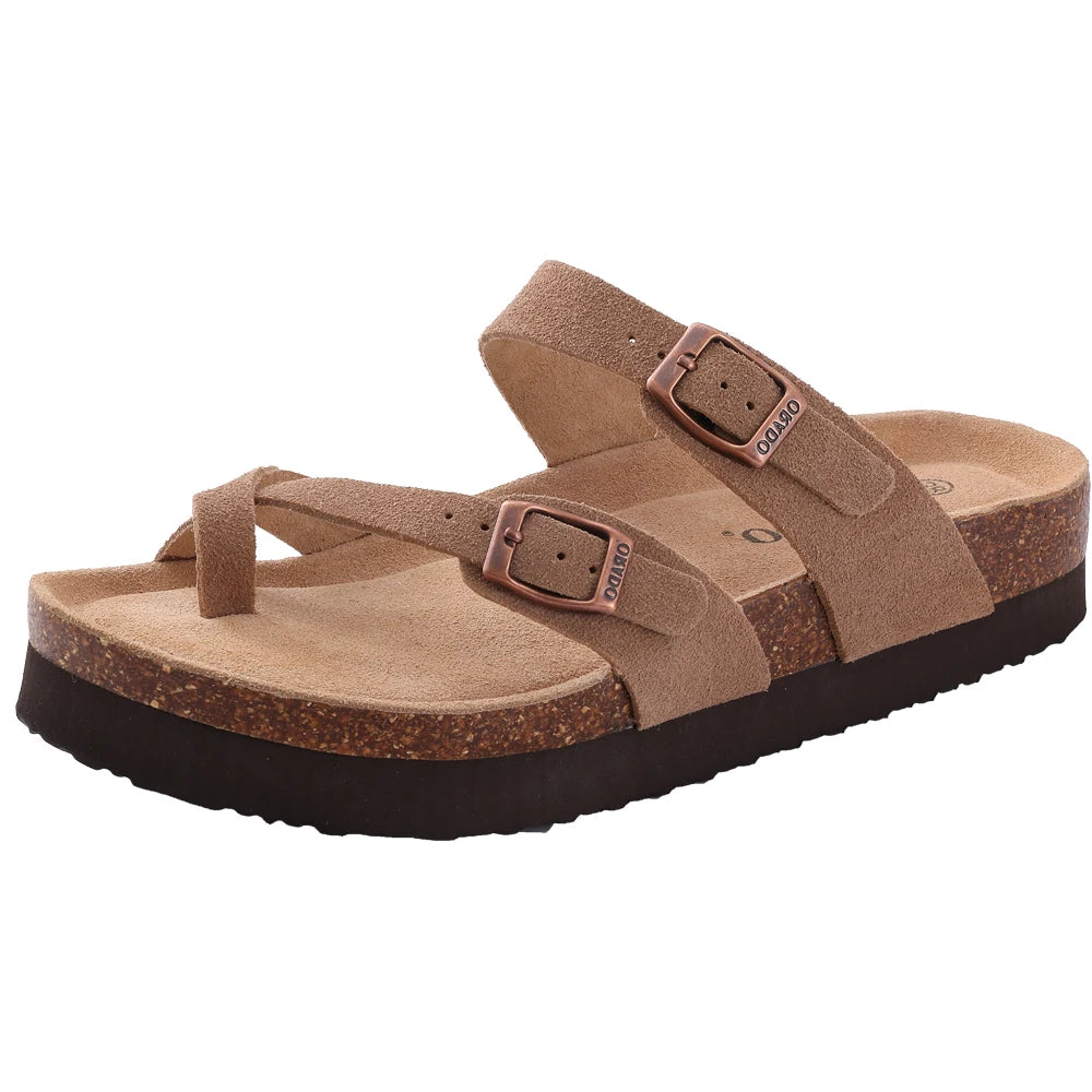 Comwarm Suede Mules - Cork Insole Clogs with Arch Support (Unisex)