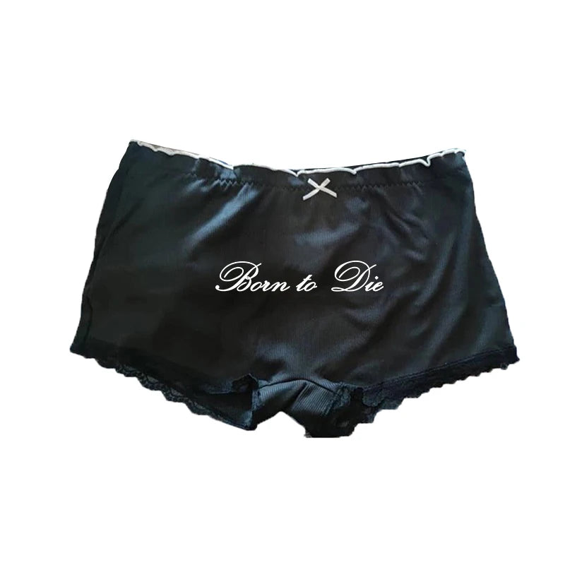 Grunge Gothic Y2K Shorts – Harajuku Letter Print Streetwear