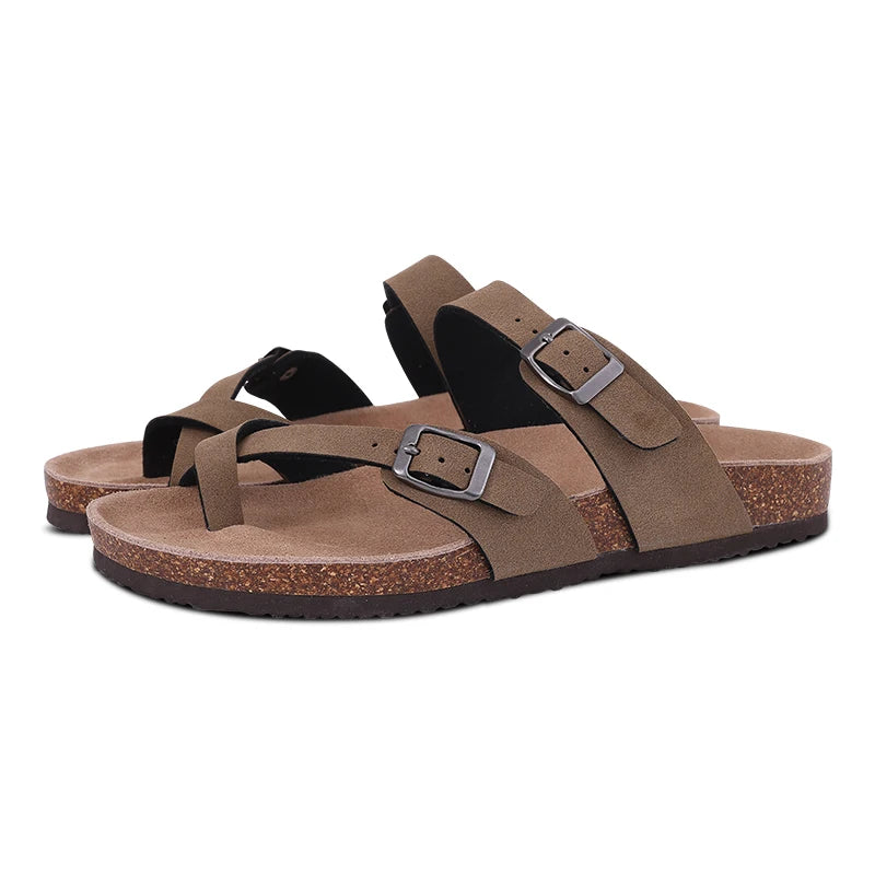 Comwarm Suede Mules - Cork Insole Clogs with Arch Support (Unisex)