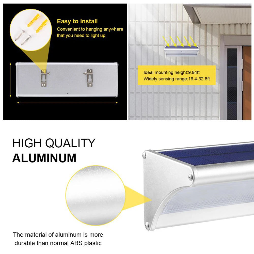 Solar Wall Lights – Outdoor Motion Sensor LED Security Light