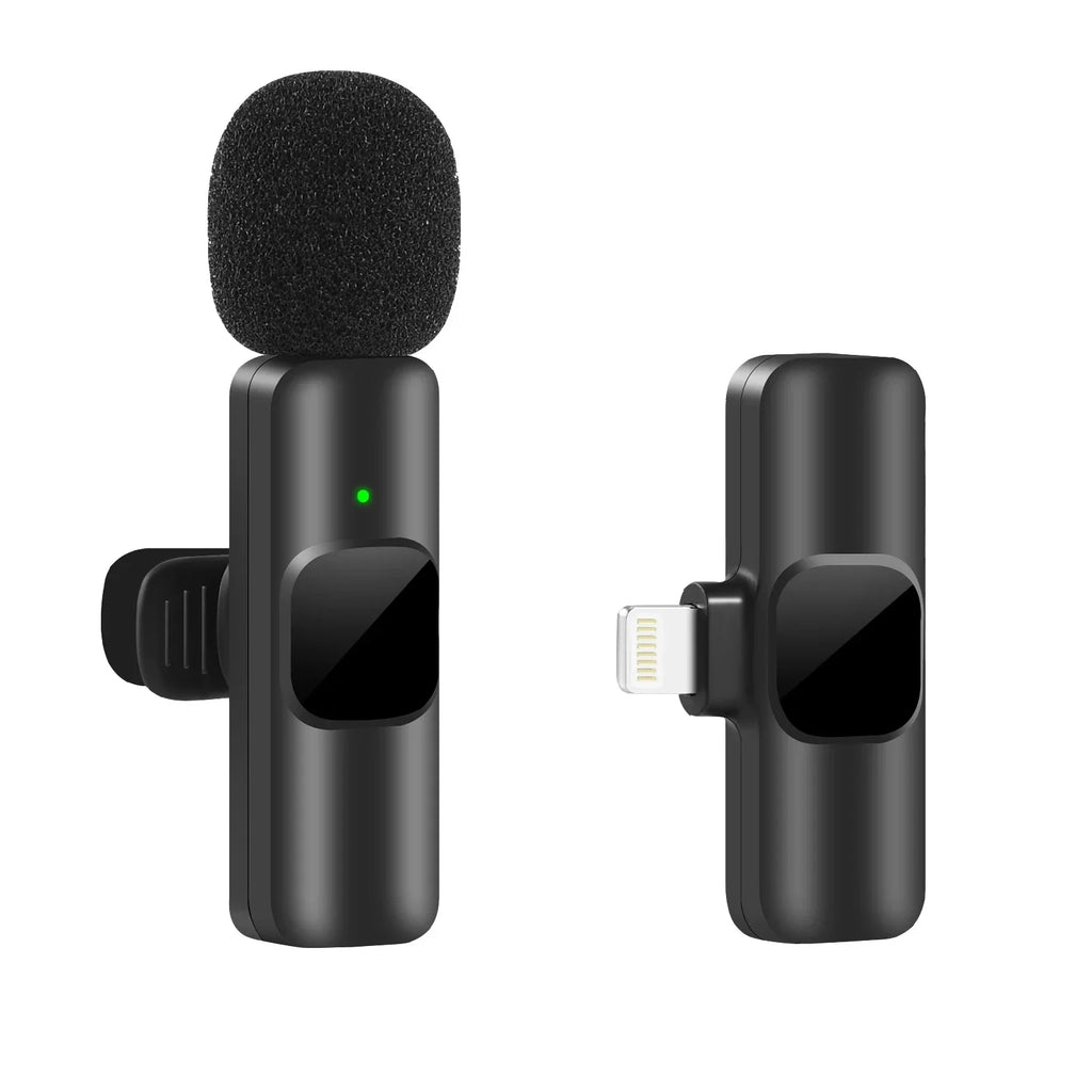 Wireless Lavalier Microphone – Clip-On Lav Mic for iPhone, Android & USB-C
