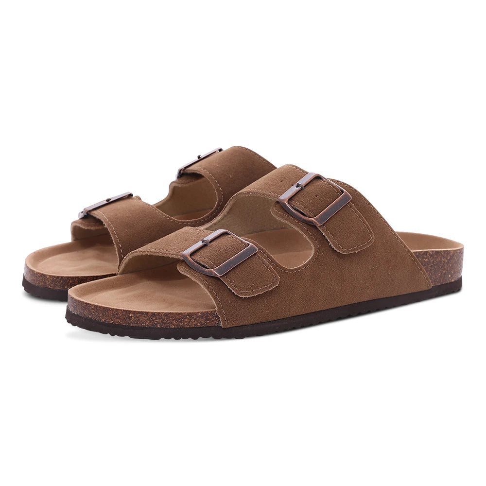 Comwarm Suede Mules - Cork Insole Clogs with Arch Support (Unisex)