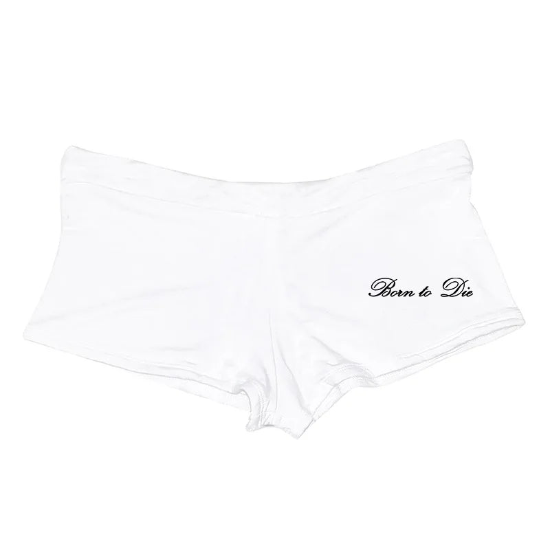 Grunge Gothic Y2K Shorts – Harajuku Letter Print Streetwear