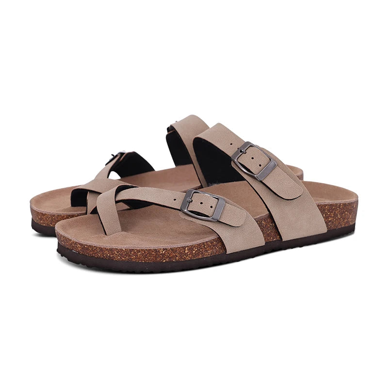 Comwarm Suede Mules - Cork Insole Clogs with Arch Support (Unisex)