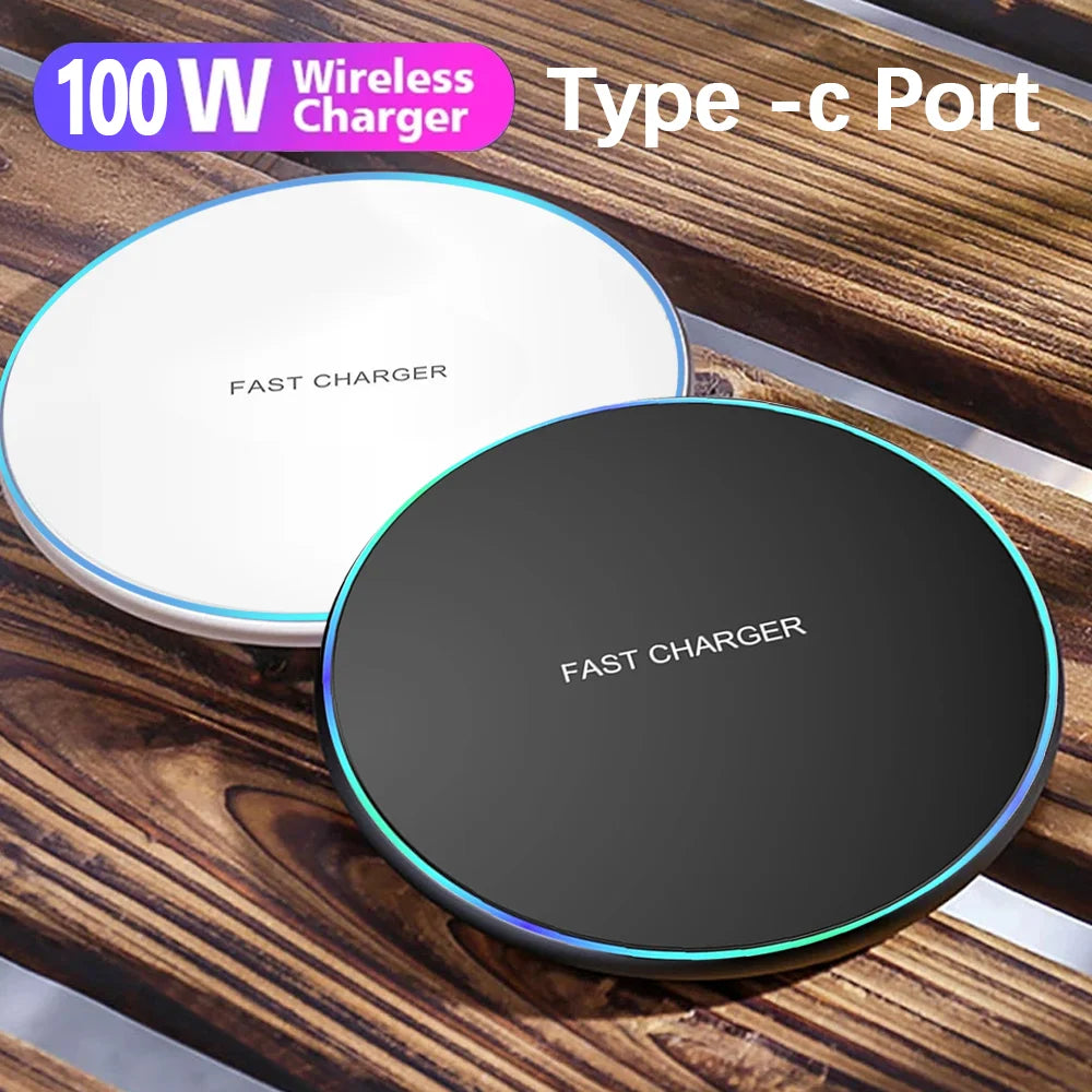 Fast Wireless Charger Pad – Qi Charging Station for iPhone & Samsung