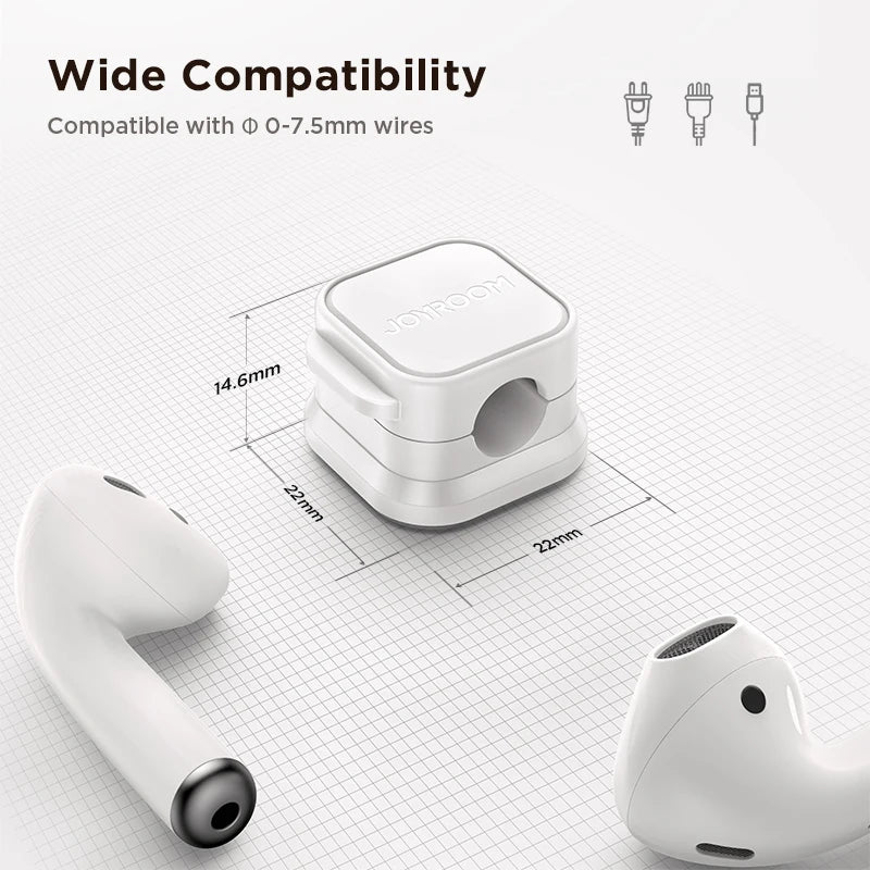 Joyroom Magnetic Cable Clips - 3/6 Pack Cable Organizer