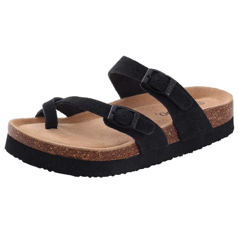 Comwarm Suede Mules - Cork Insole Clogs with Arch Support (Unisex)
