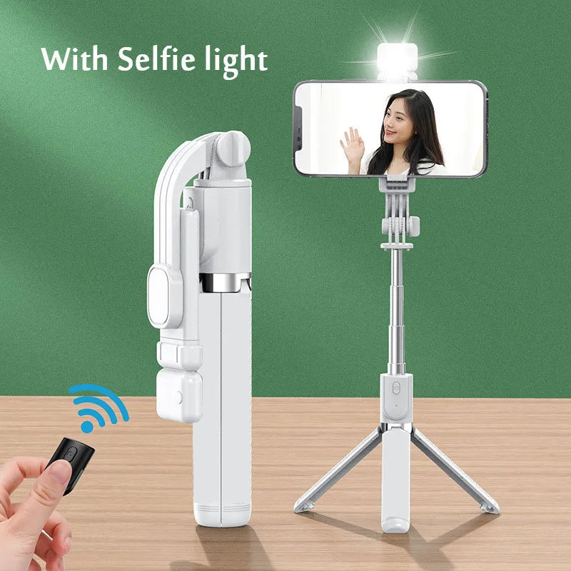 Bluetooth Selfie Stick with Tripod & LED Light - 103cm