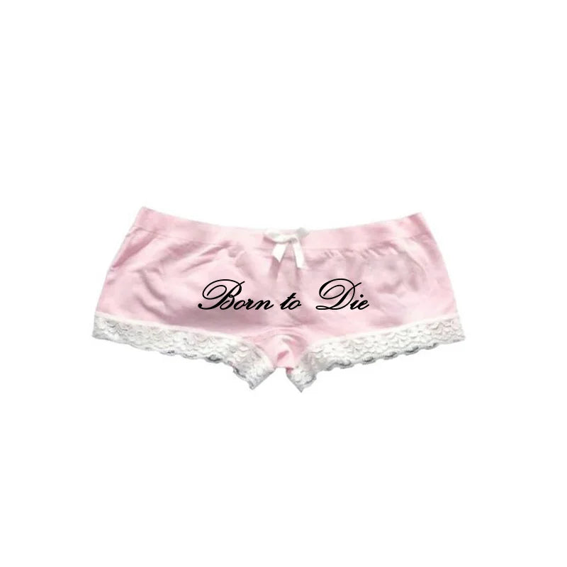 Grunge Gothic Y2K Shorts – Harajuku Letter Print Streetwear