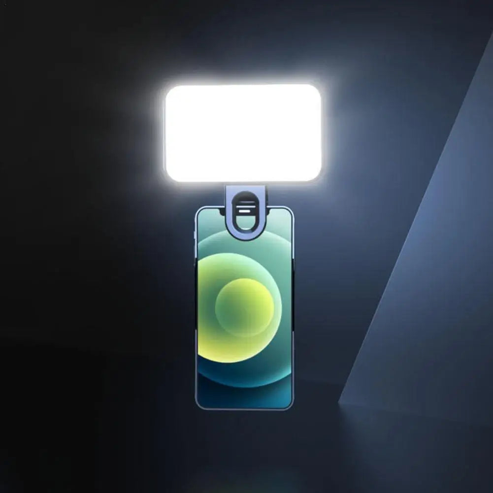Pocket LED Selfie Light – Clip-On Ring Light for iPhone, Android & Tablets