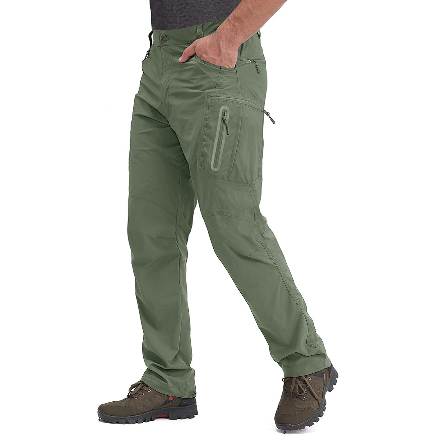 TACVASEN Men’s Quick-Dry Fishing & Hiking Cargo Pants – Lightweight Outdoor Trousers
