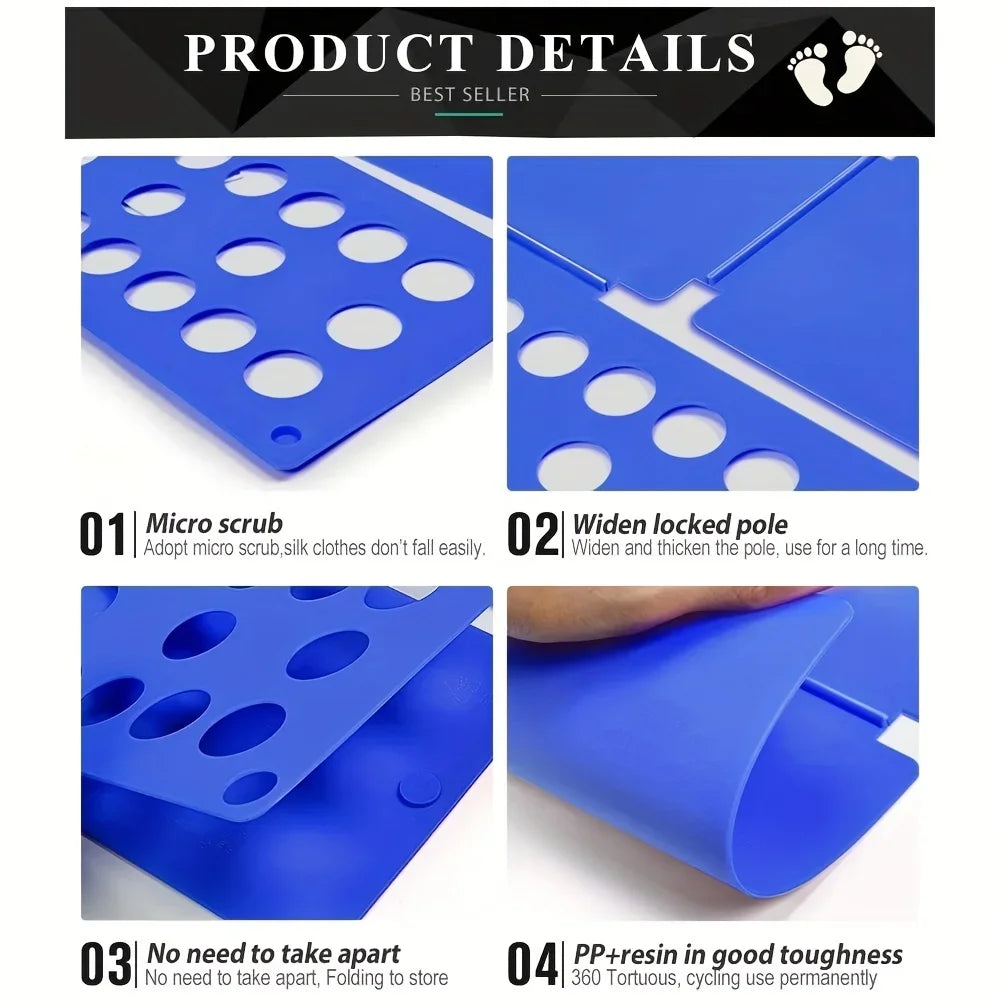 Clothes Folding Board - Fast Laundry Organizer for Kids & Adults