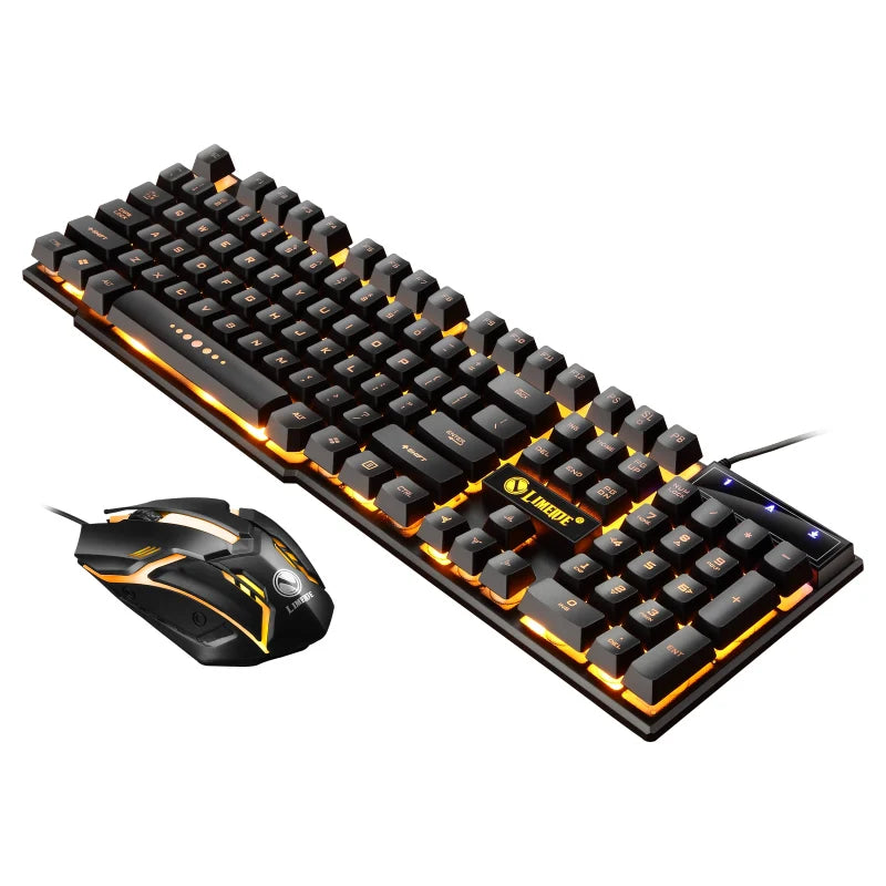 RGB Gaming Keyboard & Mouse Set – Wired USB Backlit Combo