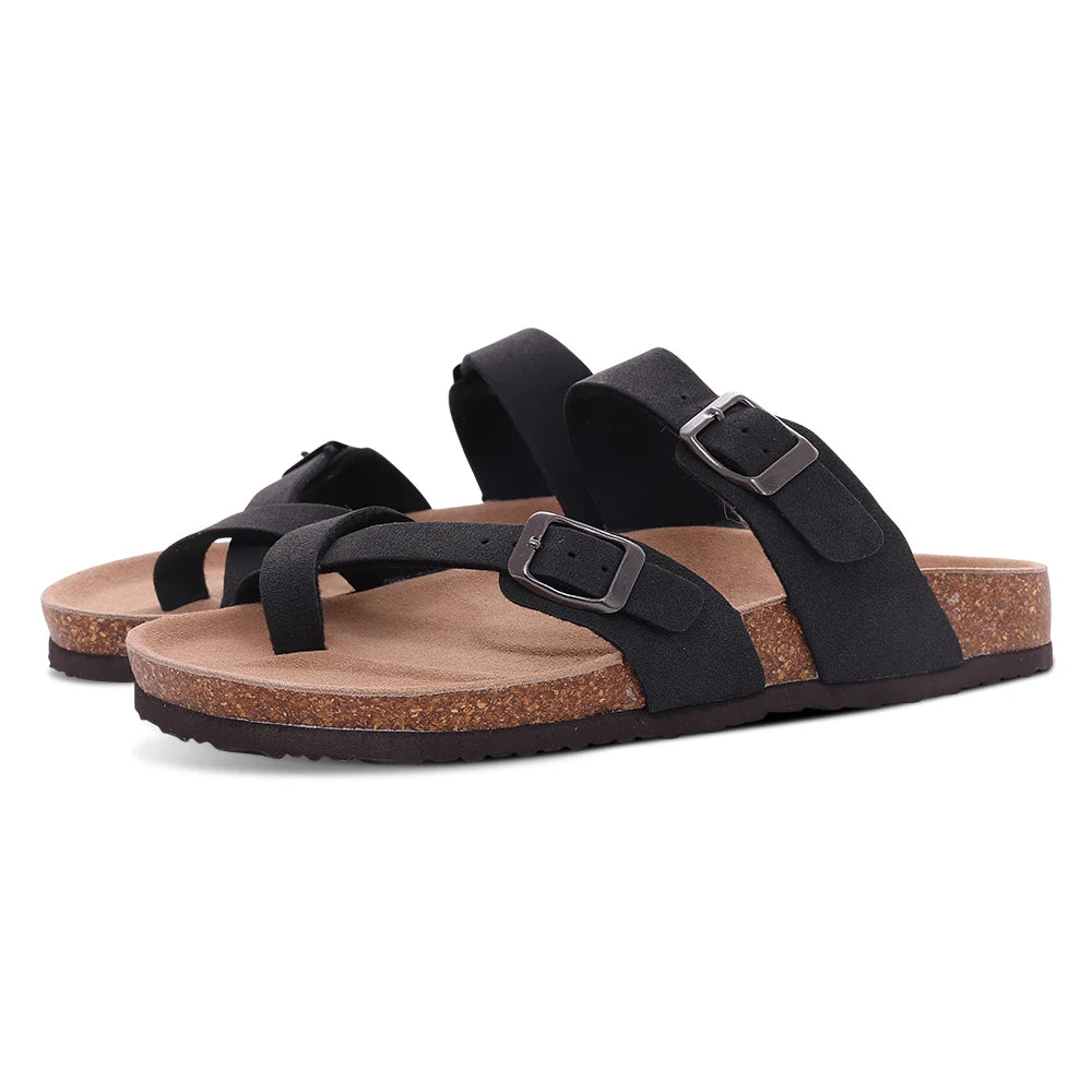 Comwarm Suede Mules - Cork Insole Clogs with Arch Support (Unisex)
