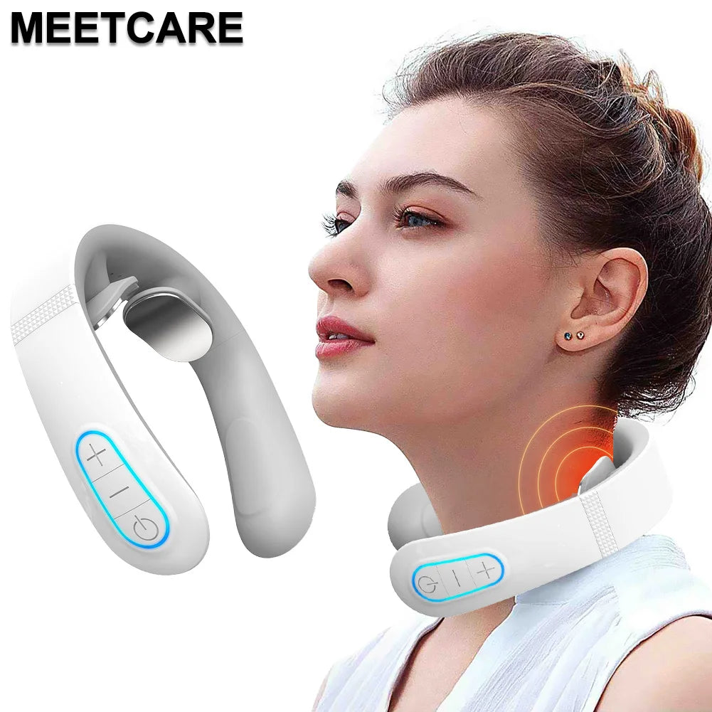 EMS Neck Massager – Smart Electric Cervical Pain Relief with TENS Therapy