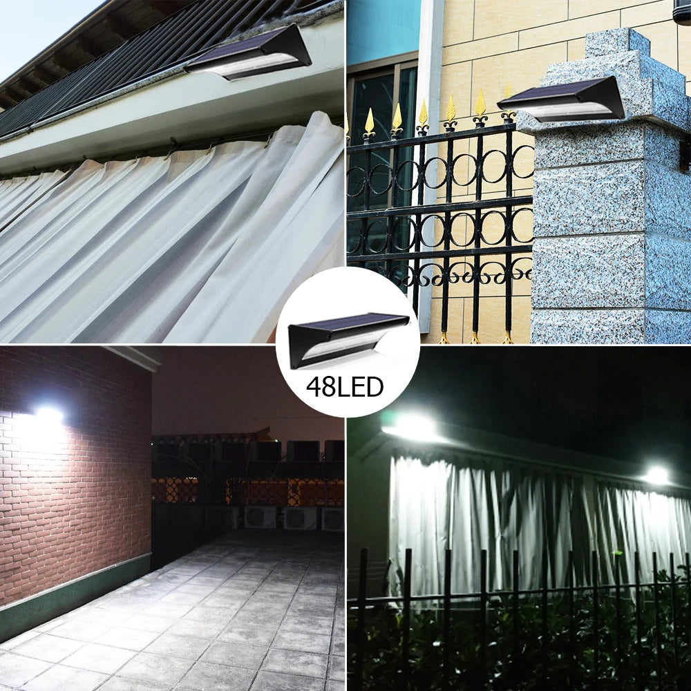 Solar Wall Lights – Outdoor Motion Sensor LED Security Light