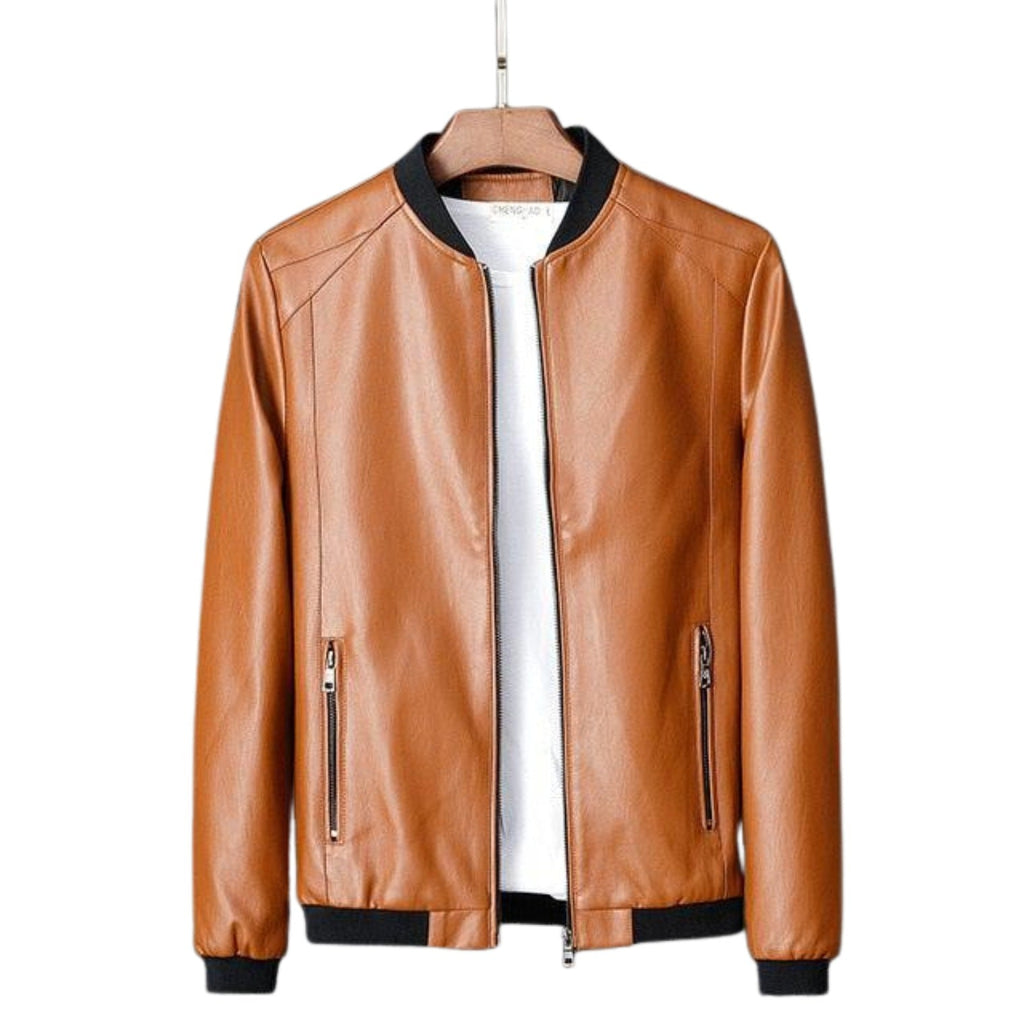 Stannis Men's Premium Real Leather Jacket - Genuine SheepSkin Bomber Style