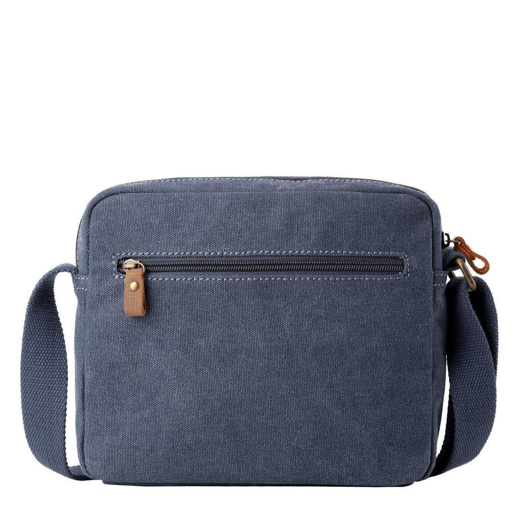 Troop London Classic Canvas Crossbody Bag | Leather Trim | TRP0235