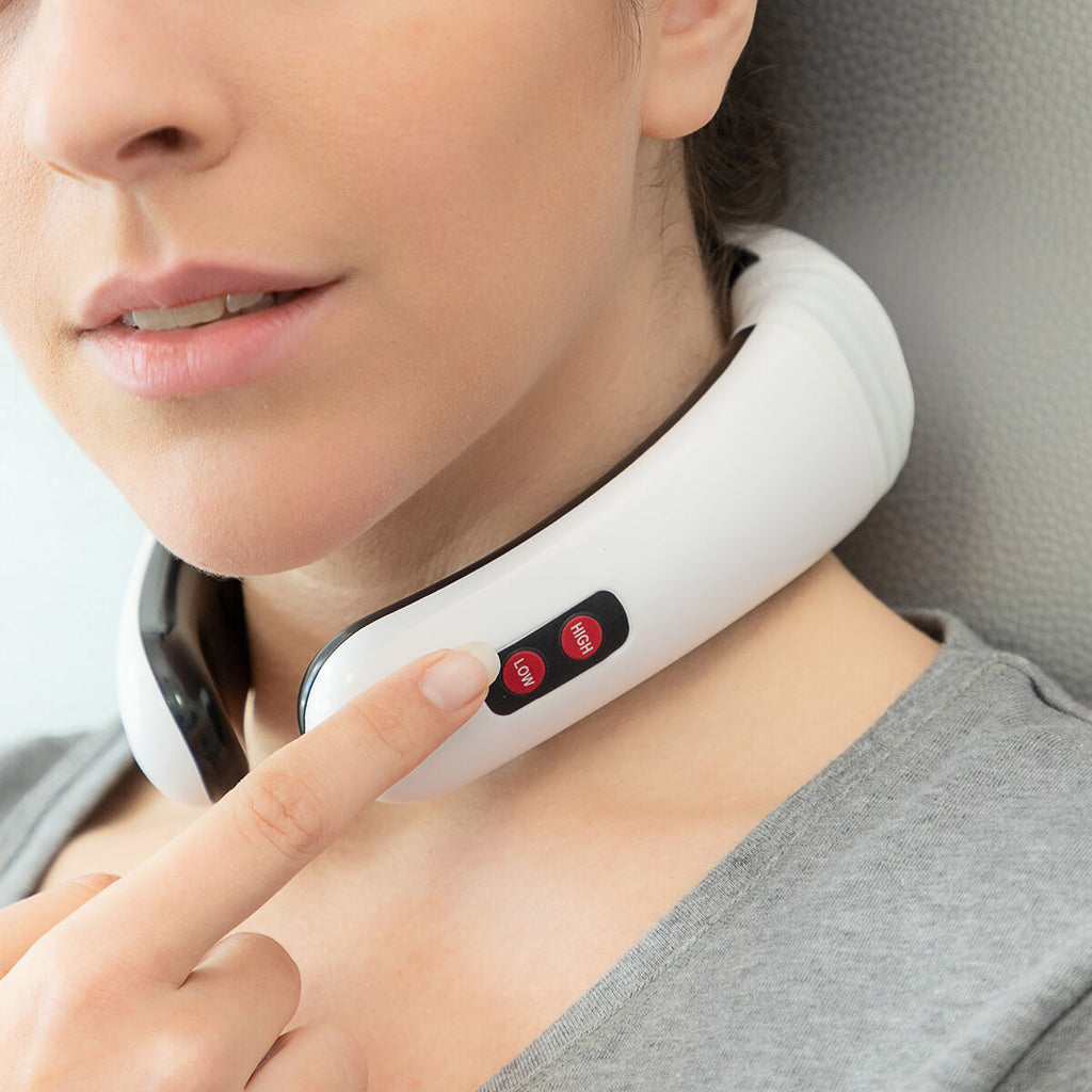 InnovaGoods Electromagnetic Neck & Back Massager – 6 Modes, 16 Intensity Levels