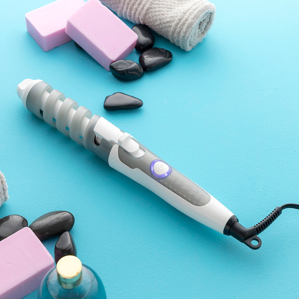 InnovaGoods Ceramic Spiral Curling Iron - 190°C Professional Hair Curler