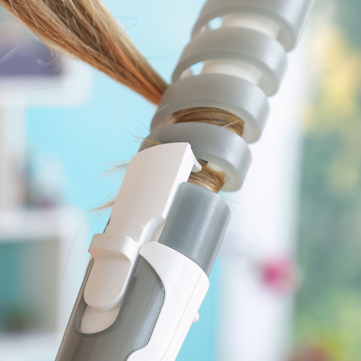InnovaGoods Ceramic Spiral Curling Iron - 190°C Professional Hair Curler