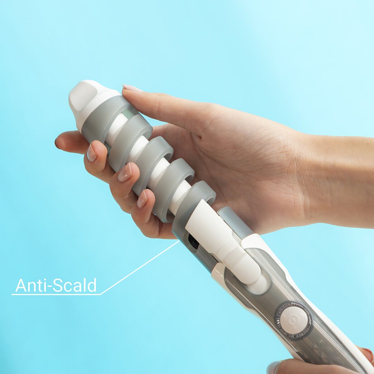 InnovaGoods Ceramic Spiral Curling Iron - 190°C Professional Hair Curler
