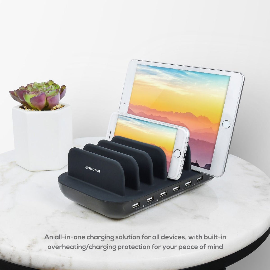NNEDSZ mbeat Gorilla Power 7-Port 60W USB + USB-C Charging Station