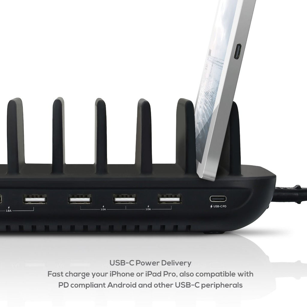 NNEDSZ mbeat Gorilla Power 7-Port 60W USB + USB-C Charging Station