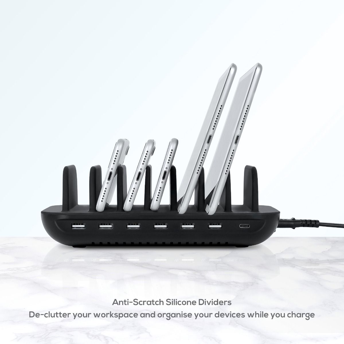 NNEDSZ mbeat Gorilla Power 7-Port 60W USB + USB-C Charging Station