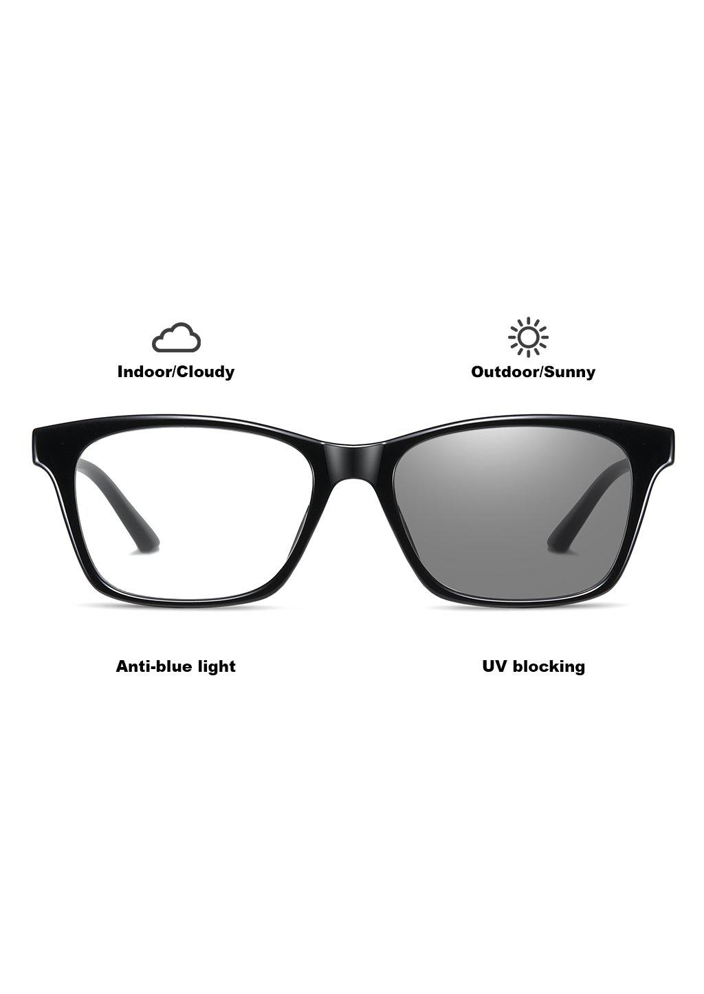 Zerpico Dash Blue Light Glasses – Narrow Wayfarer Anti Blue Light Computer & Gaming Glasses