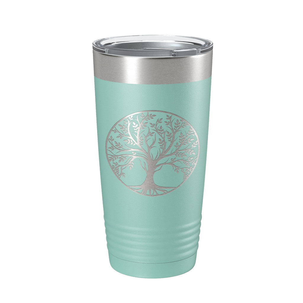 Tree Of Life Tumbler Travel Mug Insulated Laser Engraved Coffee Cup 20 oz