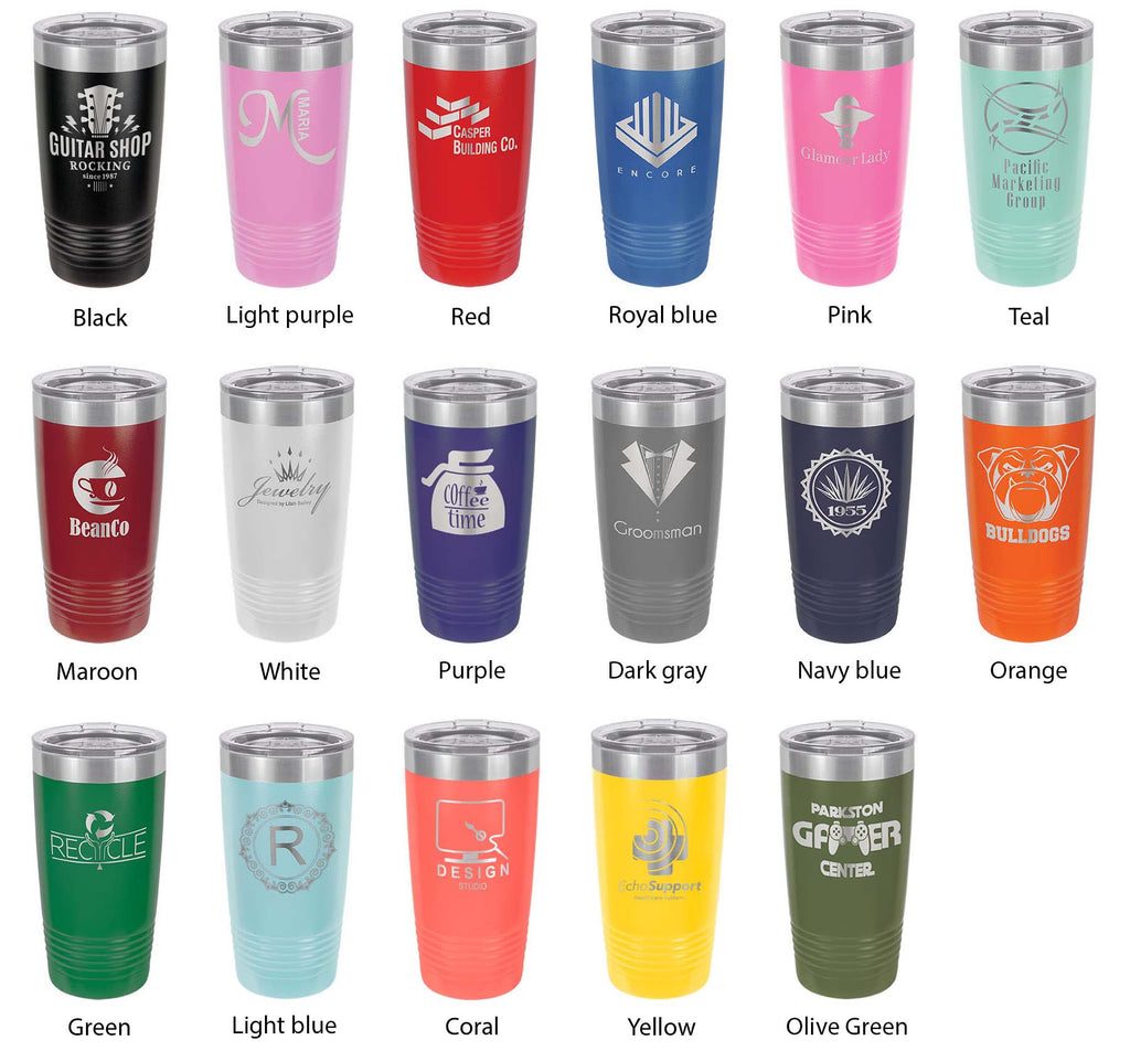Beach Life Tumbler Sunshine Travel Mug Insulated Laser Engraved Coffee Cup 20 oz