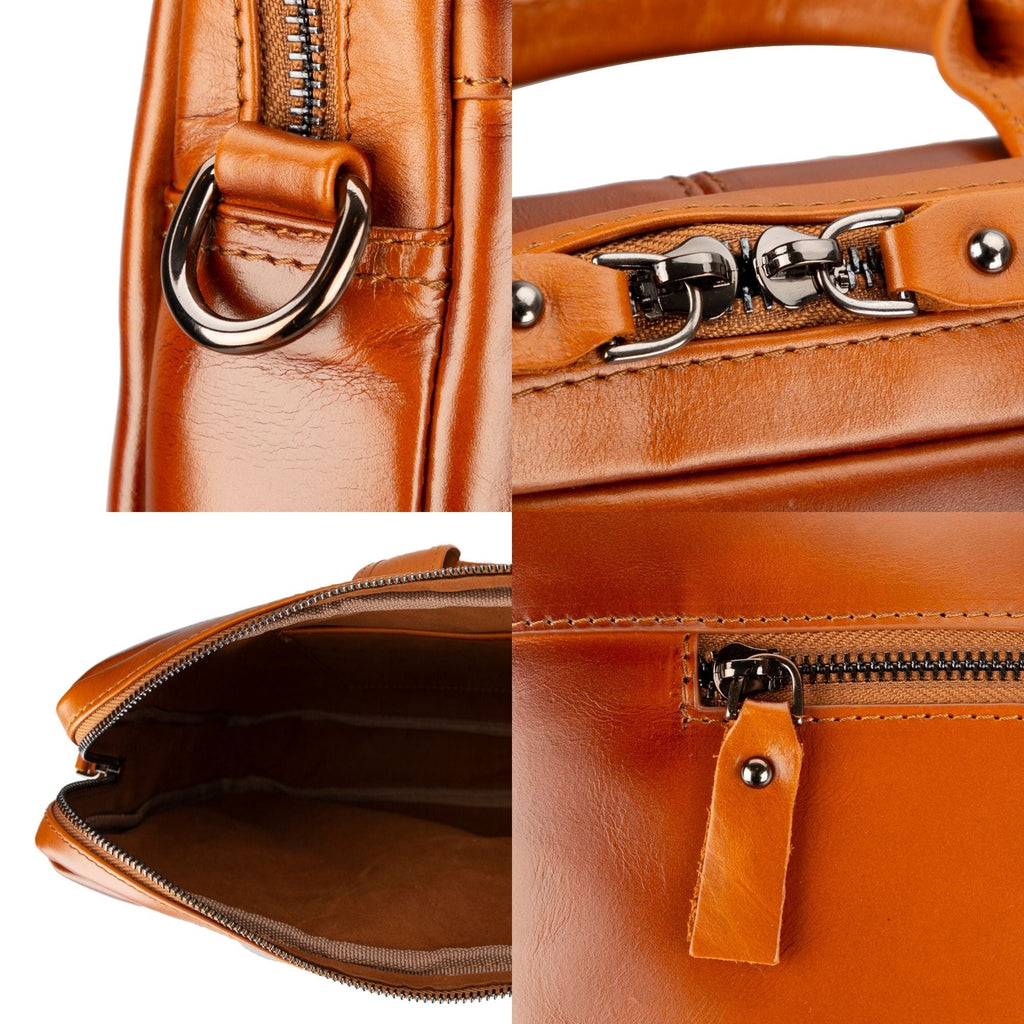 Afton Genuine Leather MacBook Sleeve & Briefcase Bag