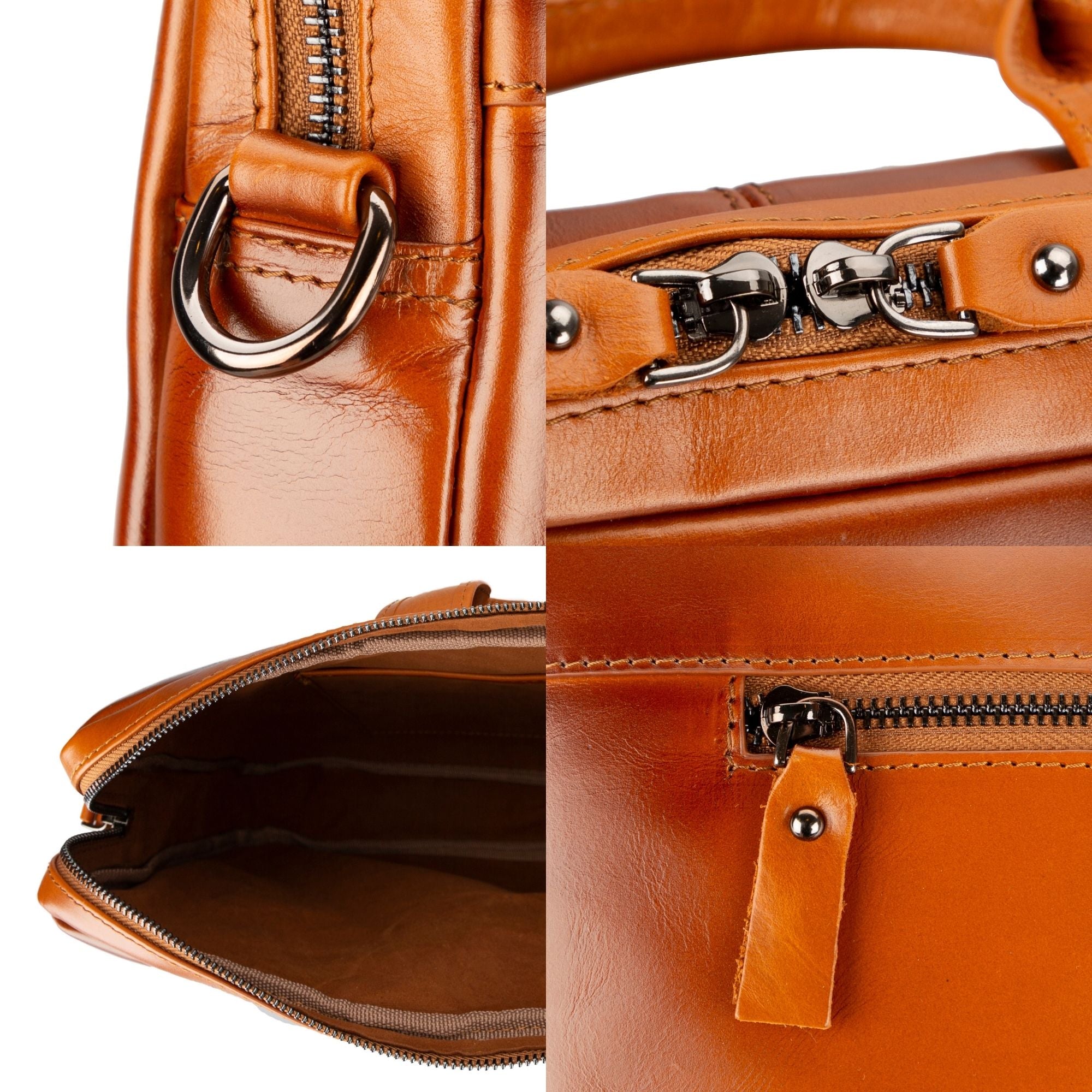 Afton Genuine Leather MacBook Sleeve & Briefcase Bag