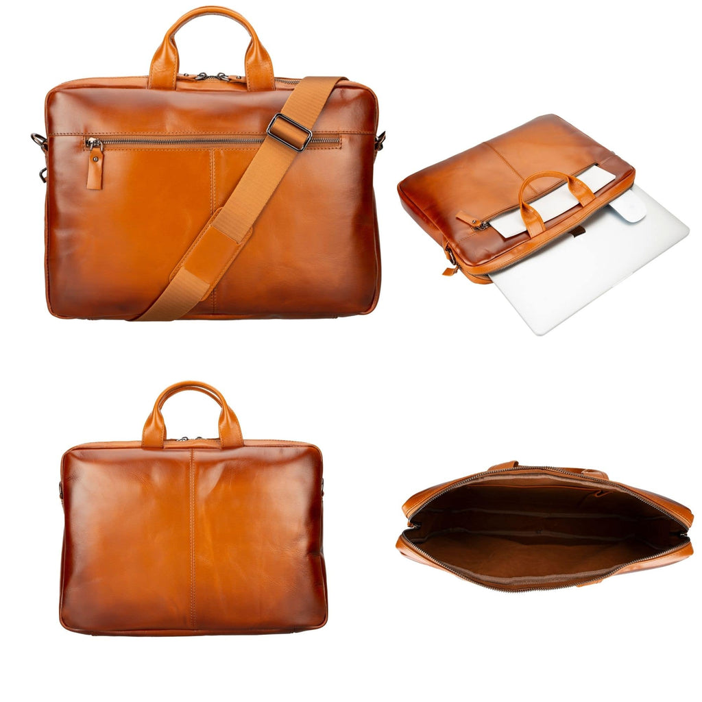 Afton Genuine Leather MacBook Sleeve & Briefcase Bag