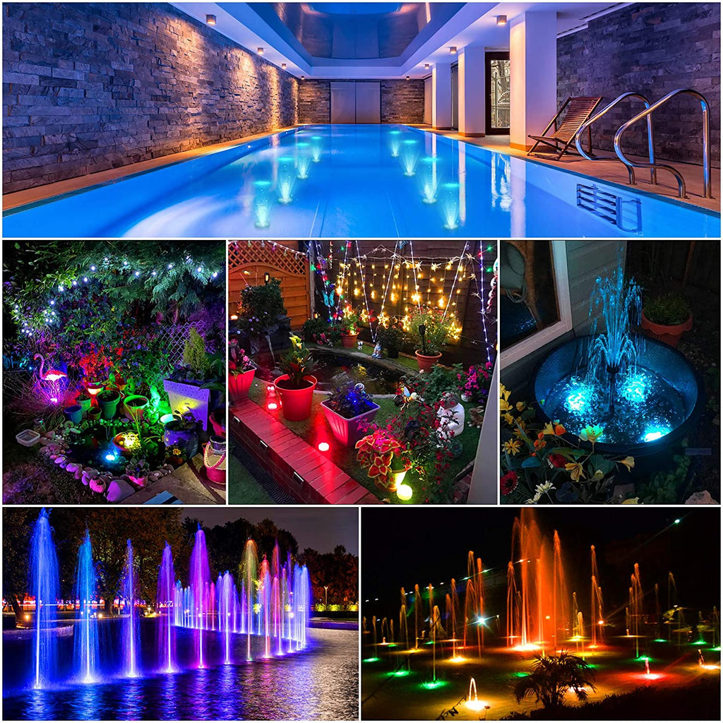 Multi Color Submersible LED Lights Underwater Pool Light