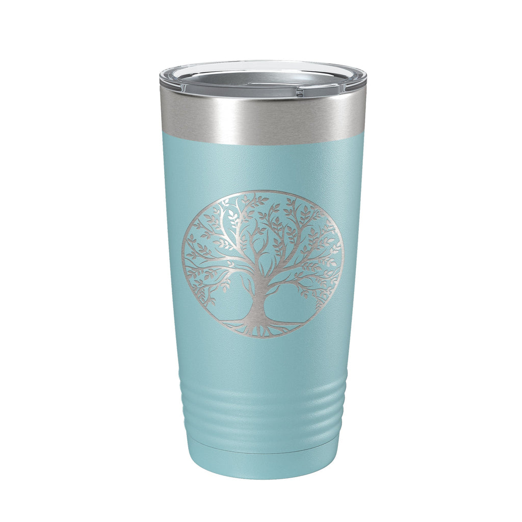 Tree Of Life Tumbler Travel Mug Insulated Laser Engraved Coffee Cup 20 oz