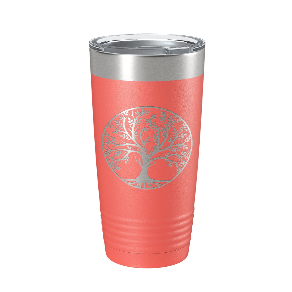 Tree Of Life Tumbler Travel Mug Insulated Laser Engraved Coffee Cup 20 oz