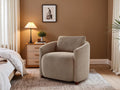 Boucle Barrel Chair Set 2 CloudSoftSherpaLounge Velvet