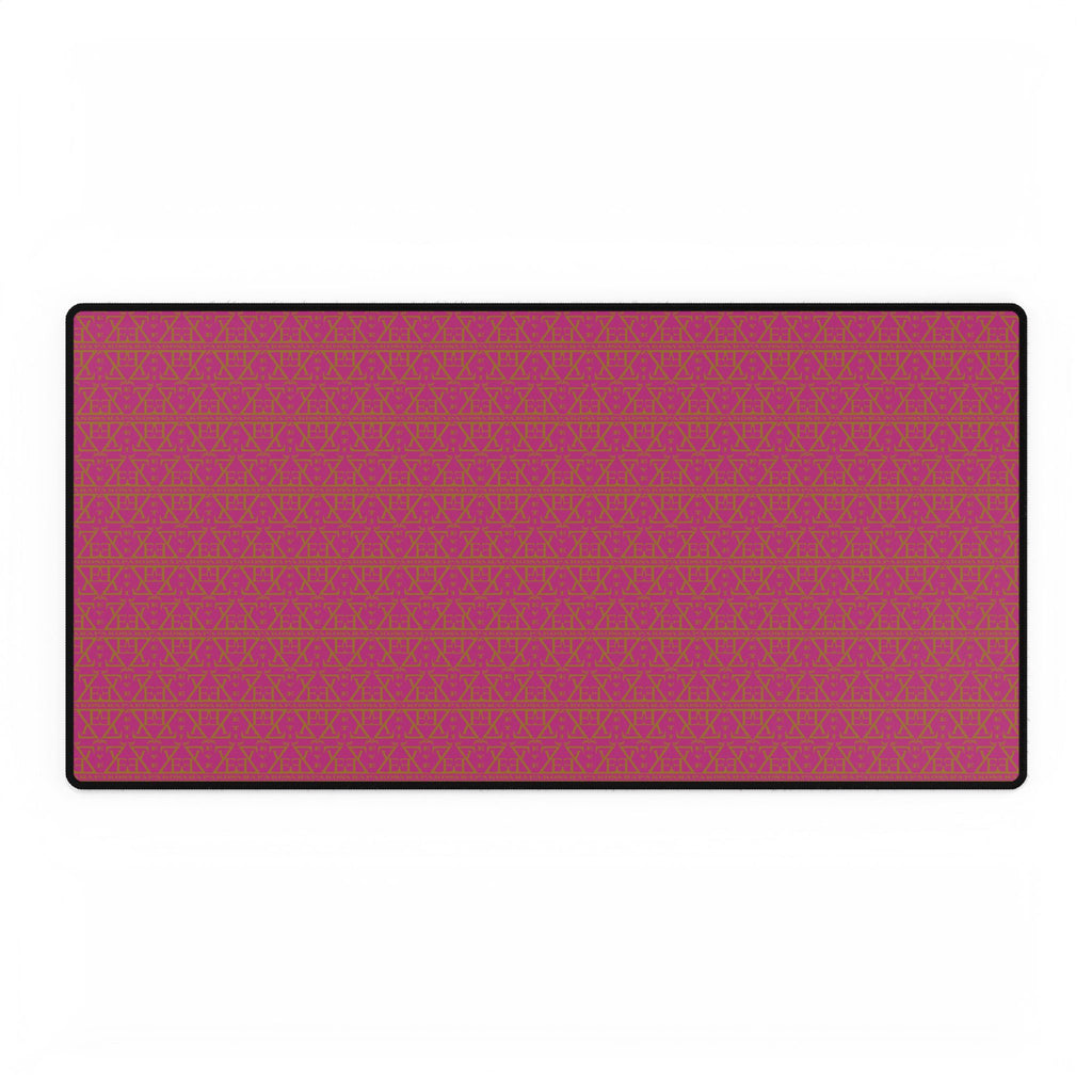 Bright Pink Desk Mat – Non-Slip, Anti-Fray | Gaming & Office Mouse Pad