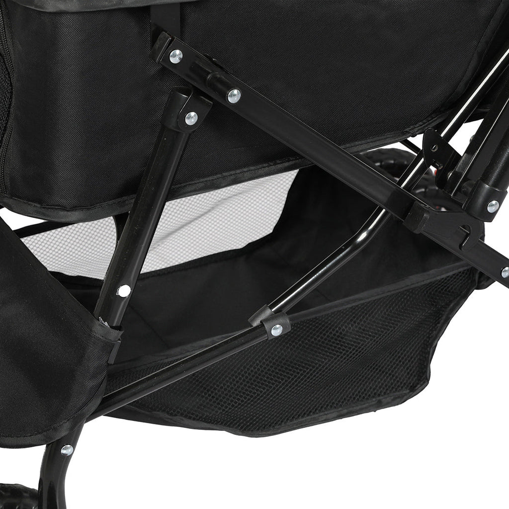 PaWz Pet Stroller Dog Cat Carrier Foldable Black