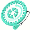 Weighted Fitness Hoop – 30 Sections, 11 Massage Nodes & Adjustable Fit