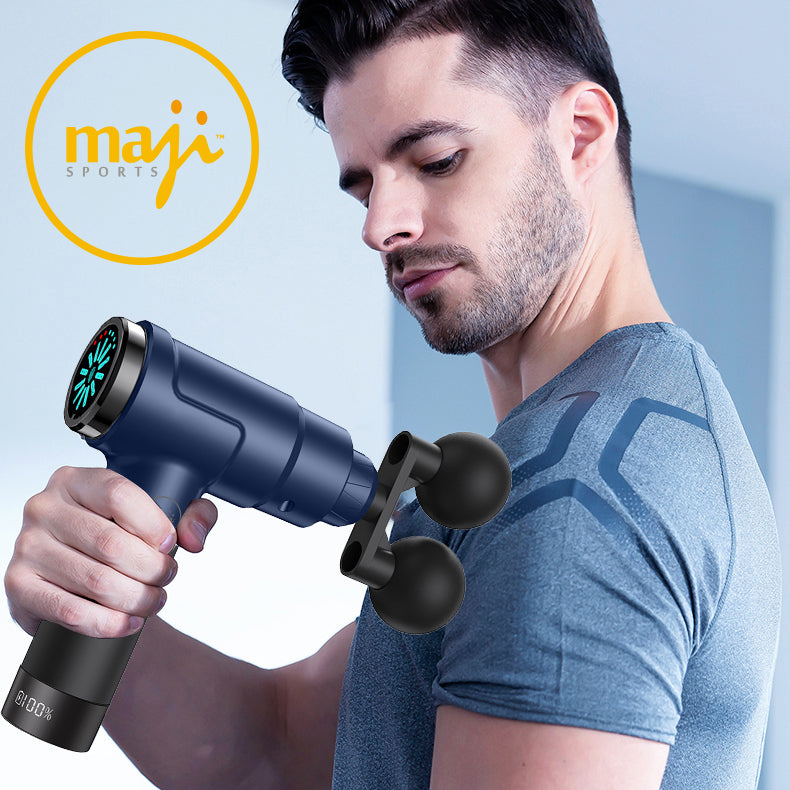 TonoVita Dual-Head Percussion Massage Gun – Hot Compress & LCD Screen