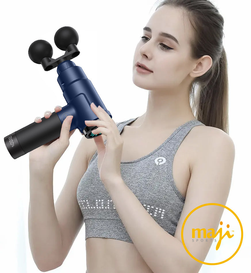 TonoVita Dual-Head Percussion Massage Gun – Hot Compress & LCD Screen
