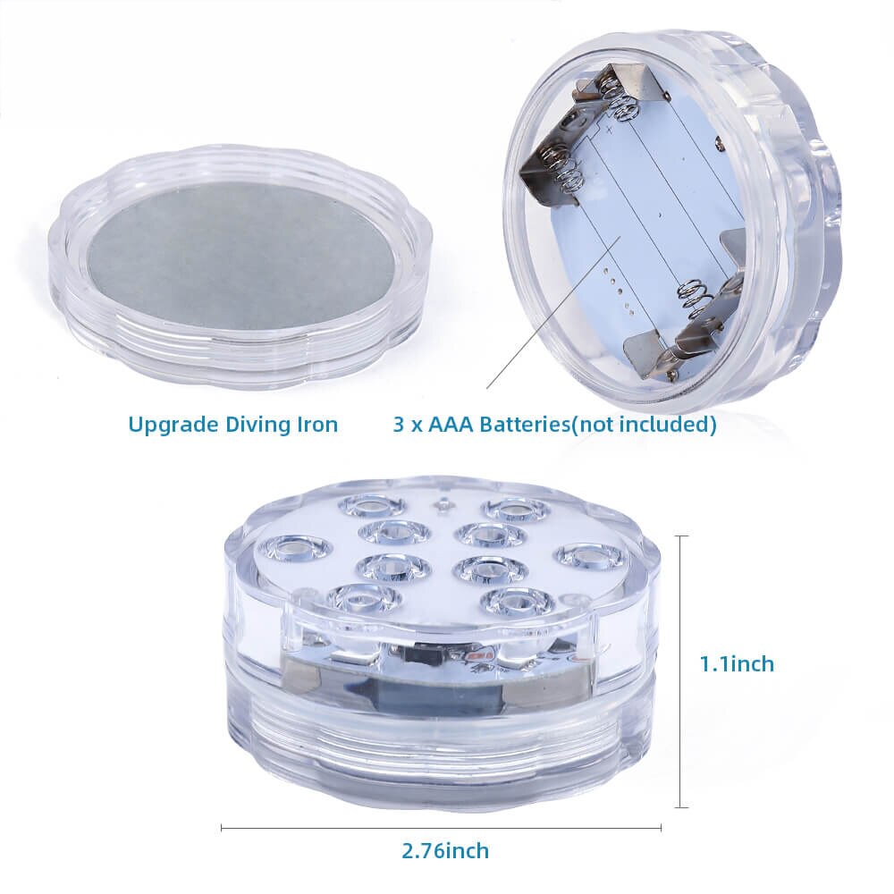 Multi Color Submersible LED Lights Underwater Pool Light