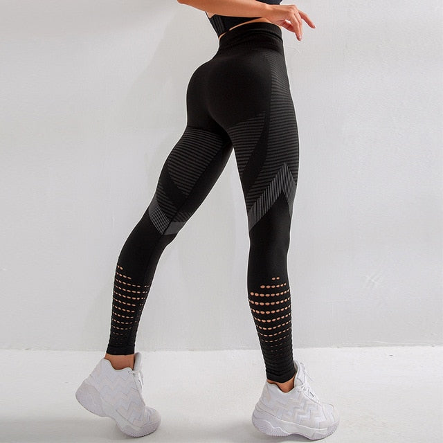 Women’s Seamless High-Waist Yoga Leggings – Breathable Nylon, 5 Colors